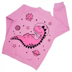 Bomber rústico ASTRO-DINO rosa candy