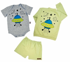 Bomber rústico PLATO VOLADOR verde wasabi (3-6m) - tienda online
