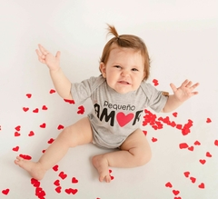 Body PEQUEÑO AMOR gris melange bebés en internet