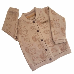 Bomber frisa CASTOR almendra