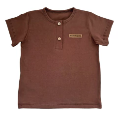 Remera botón Bali Moca - comprar online