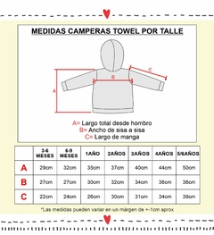 Campera MICRO TOWEL rosa candy - Pequeño amor