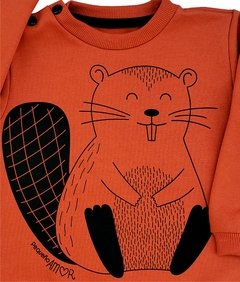 Buzo frisa CASTOR orange (3-6m) - comprar online