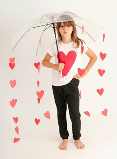 Remera CORAZÓN blanca niños - comprar online