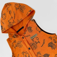 Conjunto chaleco + short PEZ naranja - comprar online