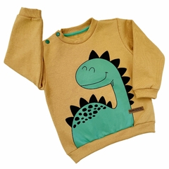 Buzo Dino cuello largo mostaza - comprar online