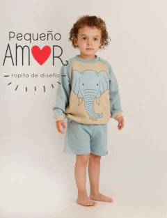 Buzo rústico Elefante mangan ranglan beige - orión en internet