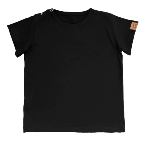 Remera lisa Sumatra negra - comprar online