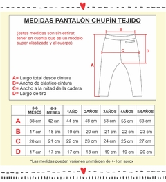 Pantalón chupín TEJIDO fucsia (solo 6m) - tienda online