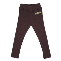 Pantalón chupín TEJIDO chocolate