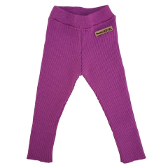 Pantalón chupín TEJIDO violeta (solo 3m- 6m)