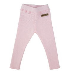 Pantalón chupín TEJIDO rosa bebé