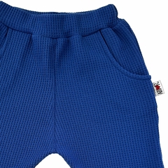 PANTALÓN jogger waffle AZUL FRANCIA en internet