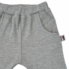 PANTALÓN jogger waffle GRIS MELANGE en internet