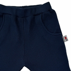 PANTALÓN jogger waffle AZUL MARINO en internet