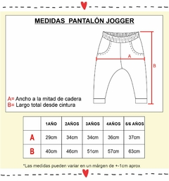 Pantalón jogger RÚSTICO azul marino (solo 1a- 2a) - comprar online