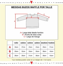 BUZO waffle LADRILLO - Pequeño amor