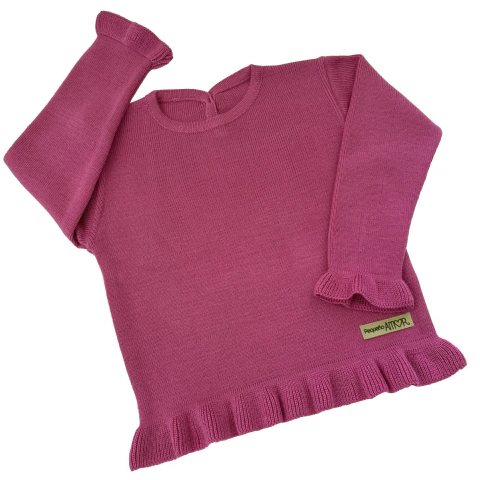 SWEATER volados FUCSIA - comprar online