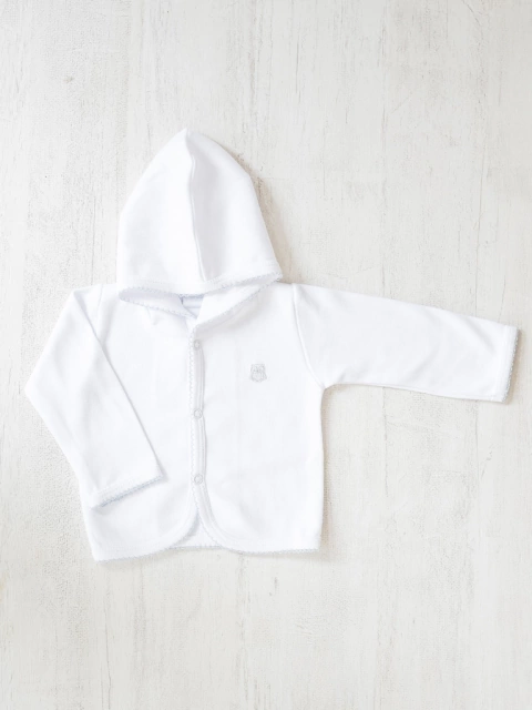 Saquito de algodón Blanco - Regalos para Bebés | Tienda Online | Ajuares New Baby