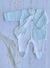 Conjunto Enterito y Saco Celeste - tienda online