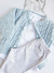 Ajuar Conjunto Bebe Rayado y Celeste