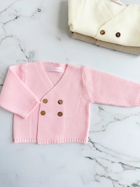 Saquito Cruzado Rosa - comprar online