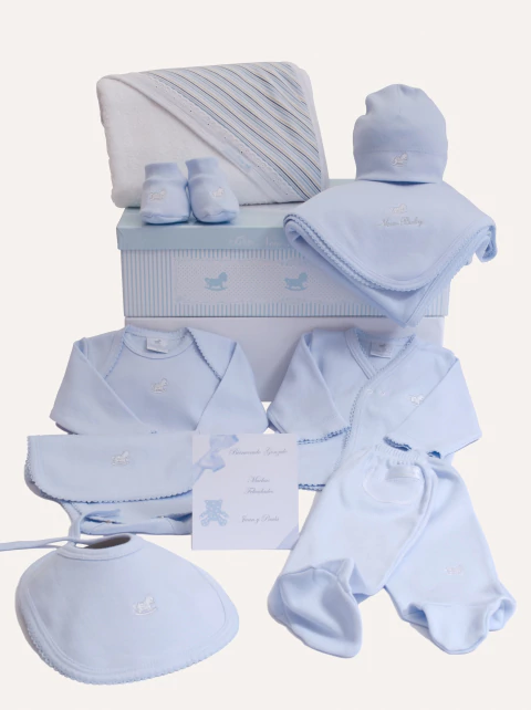 Ajuar Set de Nacimiento Celeste - comprar online