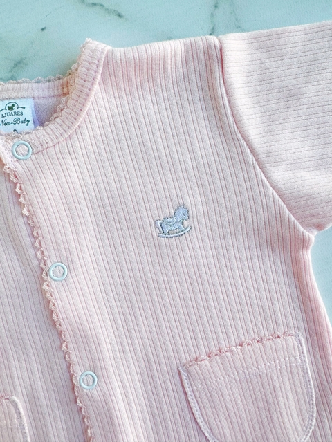 Enterito Vainillado Rosa con Picot - comprar online