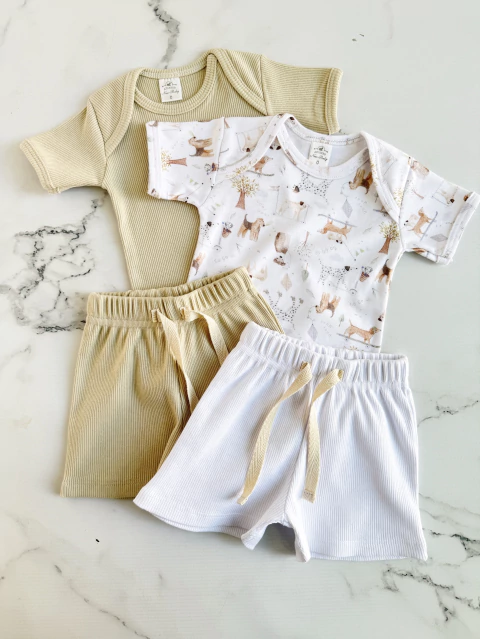 Pack 2 Body + 2 Short Morley Perrito - comprar online