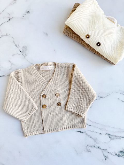Saquito Cruzado Beige - comprar online