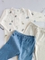 Pack 2 Calzas + Body Dino Celeste