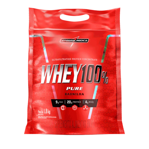 WHEY 100% PURE REFIL 1,8KG - INTEGRALMÉDICA -