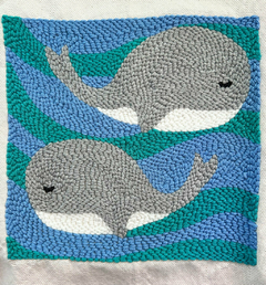 KIT DE BORDADO BALLENA | 30x30 CM en internet