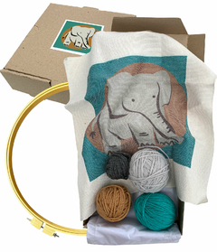 KIT DE BORDADO ELEFANTE | 30x30 CM en internet