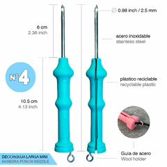 DECOAGUJA NRO 4 PARA BORDADO MARROQUÍ (LARGA MINI) - comprar online