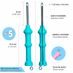 DECOAGUJA NRO 5 PARA BORDADO MARROQUÍ (LARGA XL) - comprar online