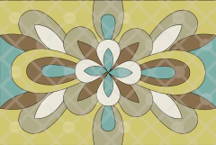 ALFOMBRA DISEÑO OLIVA | TELA ESTAMPADA PARA BORDAR 60x40 CM - comprar online