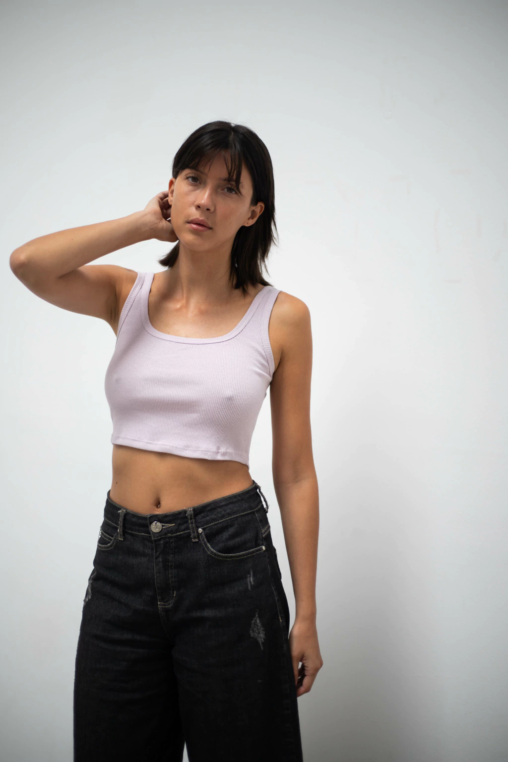 Músculosa Crop Morley Lila