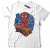 Remera spiderman EFECTO BORDADO T771