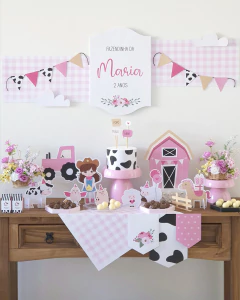 Kit digital - Festa Fazendinha Rosa - comprar online