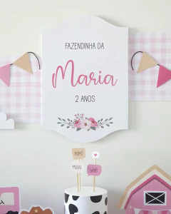 Kit digital - Festa Fazendinha Rosa na internet