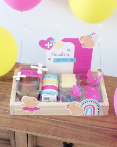 Kit digital para cesta/mesa posta - Capivara Menina na internet