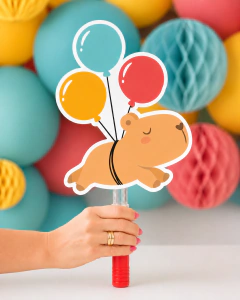 Kit Digital - Sacolinhas para Lembrancinha Tema Capivara