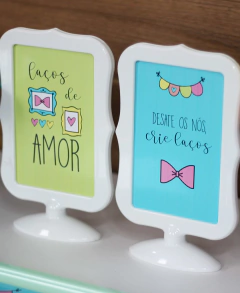 Kit digital + Convite virtual - Festa Laços de Amor - loja online