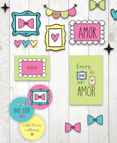 Kit digital + Convite virtual - Festa Laços de Amor - comprar online
