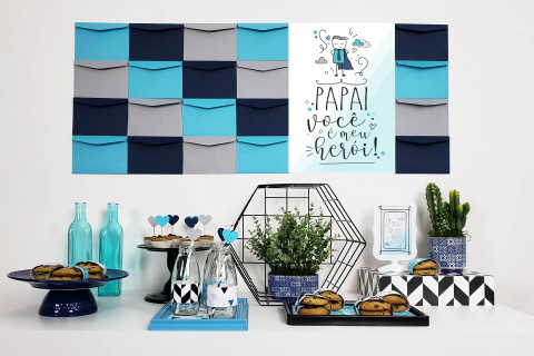 Kit digital para decoração de mesa - Dia dos Pais - comprar online