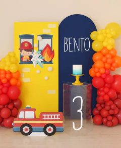 Kit digital + Convite virtual - Festa Bombeiro