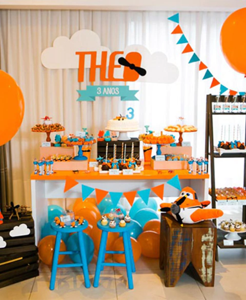 Kit digital + Convite virtual - Festa Avião