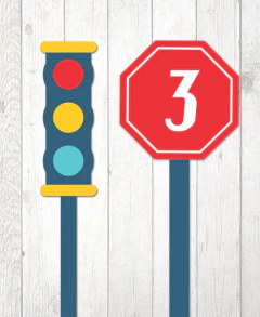 Kit digital + Convite virtual - Festa Meios de Transporte