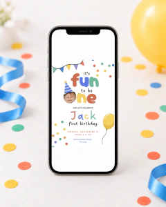Convite It's Fun to be one - Digital ou para imprimir na internet